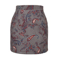 Women's High-Waisted Paisley Mini Skirt