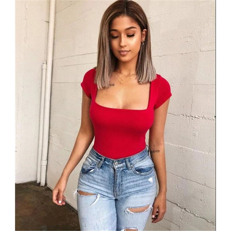 Women's Square Neck Bodysuit