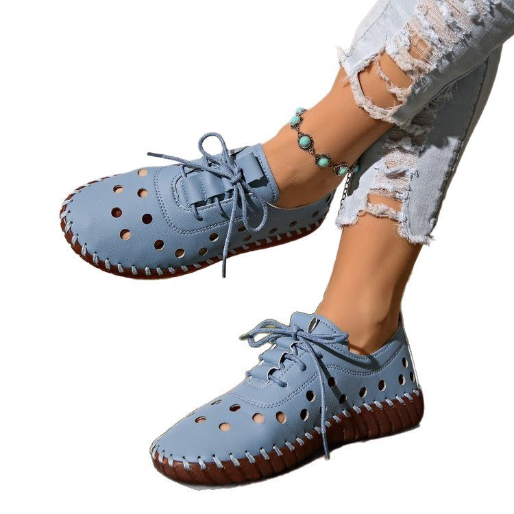 Women's Breathable Sneakers with Perforated Design