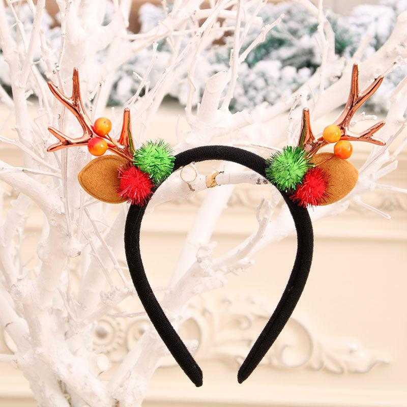 Festive Holiday Antler Headband