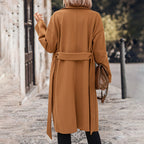 Elegant Trench Coat with Belt and Double-Breasted Design