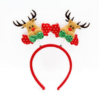 Festive Christmas Headband with Santa Figures