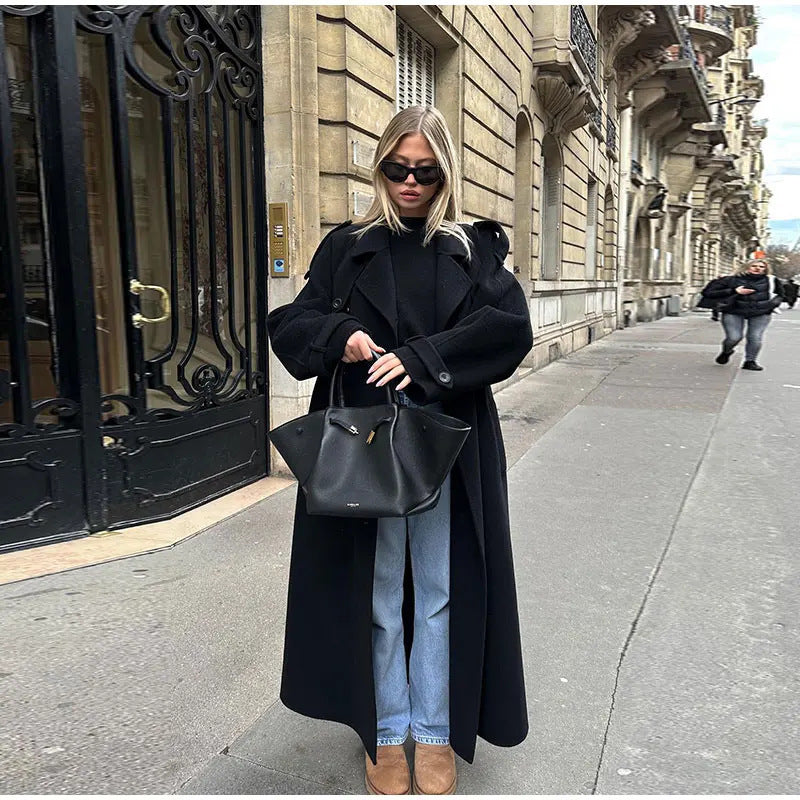 Elegant Women's Long Trench Coat