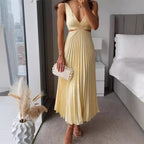 Women's Elegant Pleated Evening Dress