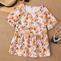 Women's Blouse with Floral Design