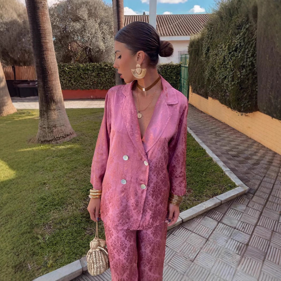 Elegant Blazer and Trousers Set