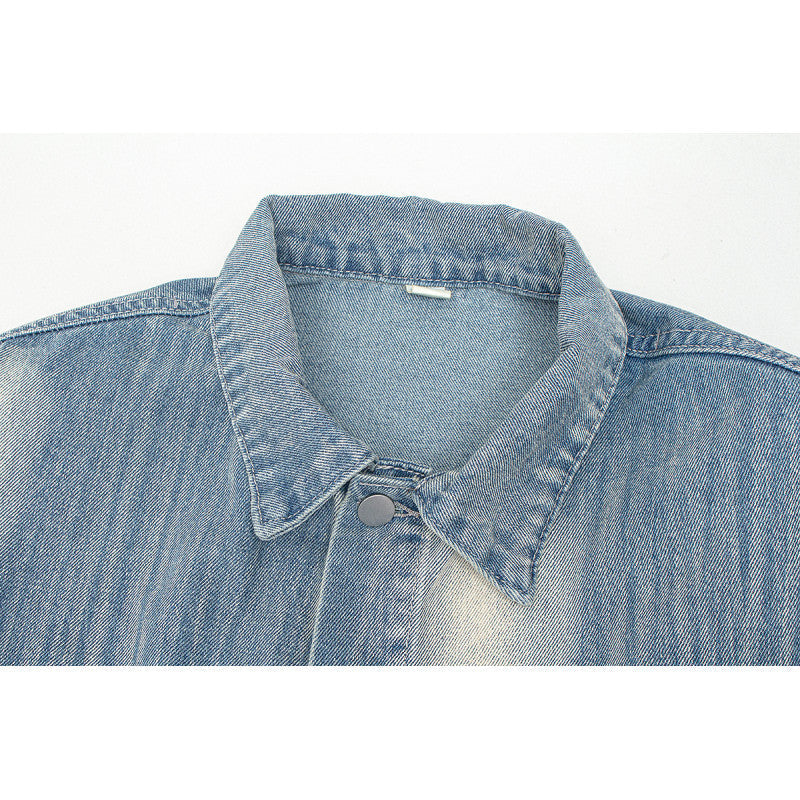 Women's Vintage-Style Denim Jacket with Casual Cut