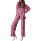 Leisure Suit with Casual Cut and Wide Leg