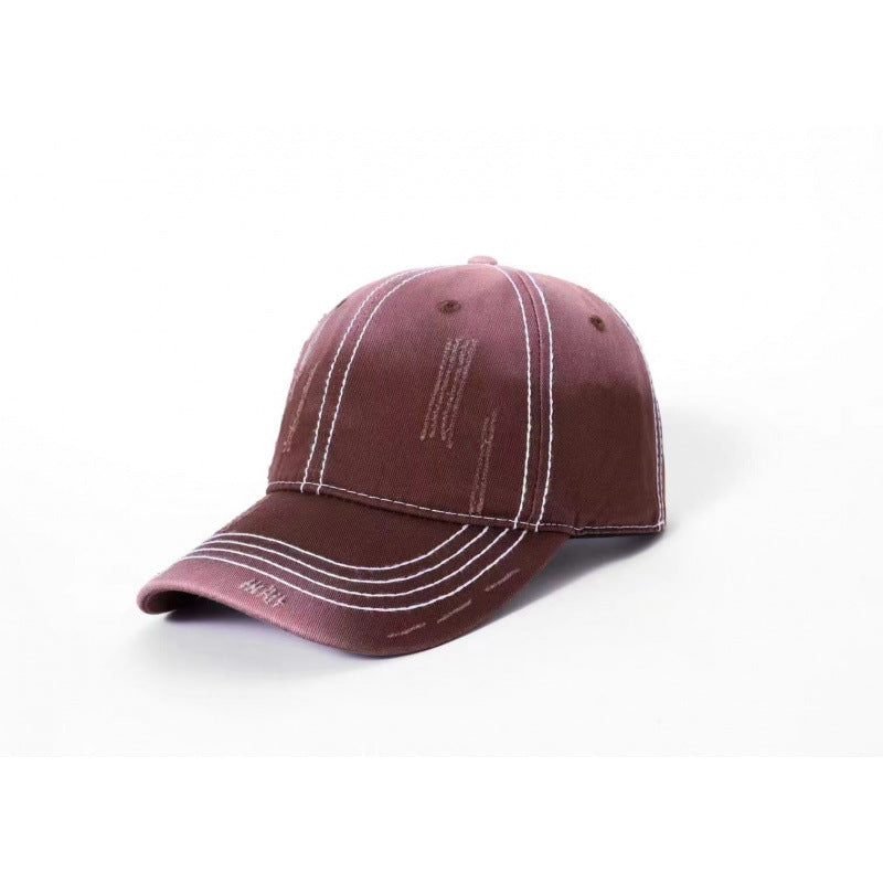 Men's Classic Distressed Cotton Baseball Cap