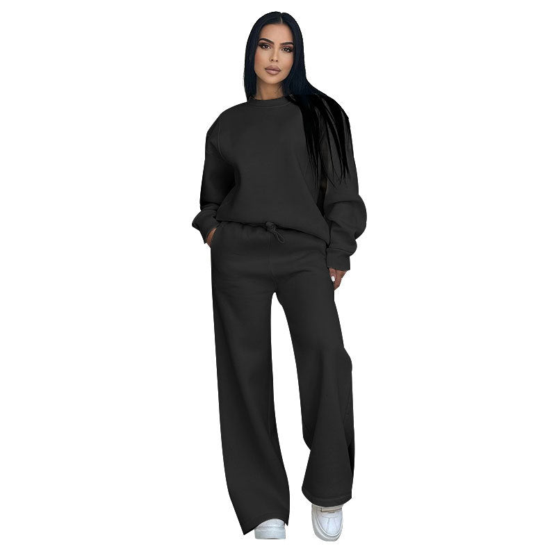 Women's Sporty Sweatshirt and Pants Set
