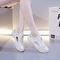 Women's Breathable Sports Sneakers with Elastic Knit Design and Non-Slip Sole
