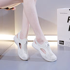 Women's Breathable Sports Sneakers with Elastic Knit Design and Non-Slip Sole