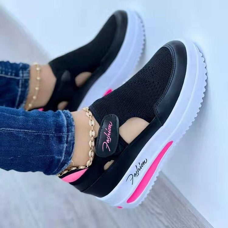Women's Breathable Sneakers with Elastic Removable Insole