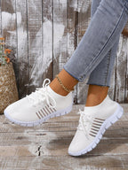 Women's Breathable Sport Sneakers with Elastic Cuff