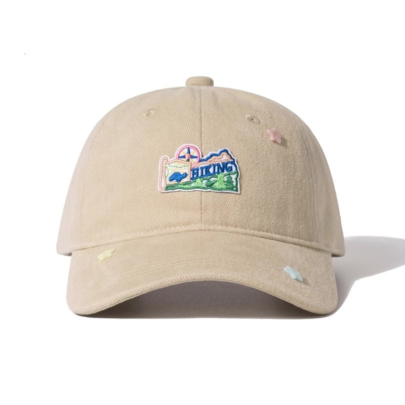 Casual Embroidered Hiking Cap