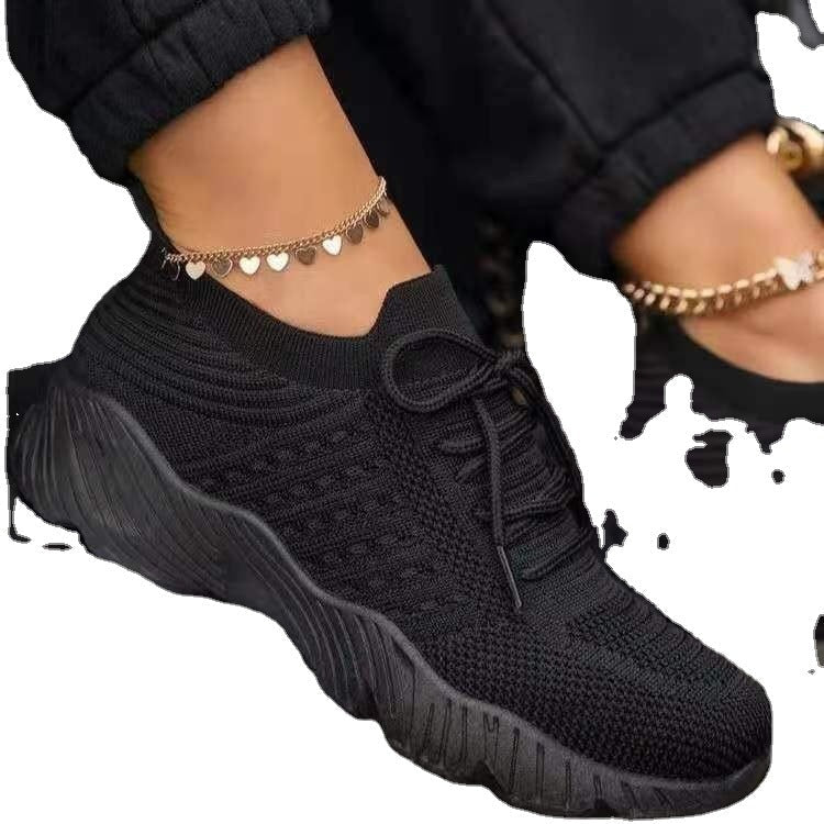 Women's Breathable Sports Shoes with Flexible Mesh Upper and Non-Slip Sole