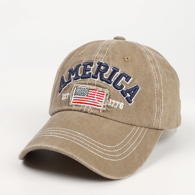 Men's Vintage-Inspired Embroidered Baseball Cap