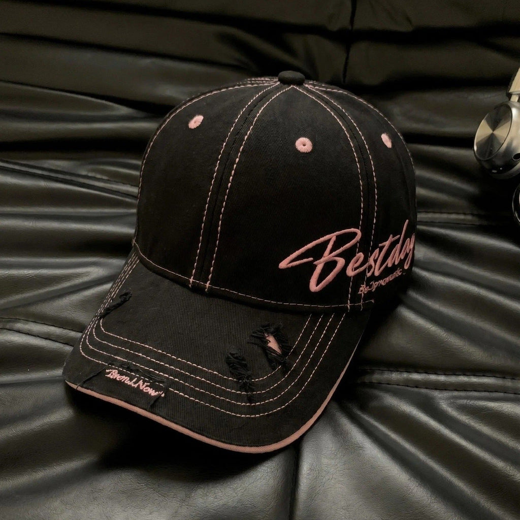 Men's Distressed Casual Cotton Baseball Cap