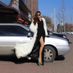 Women's Luxurious Faux Fur Coat with Elegant Lining