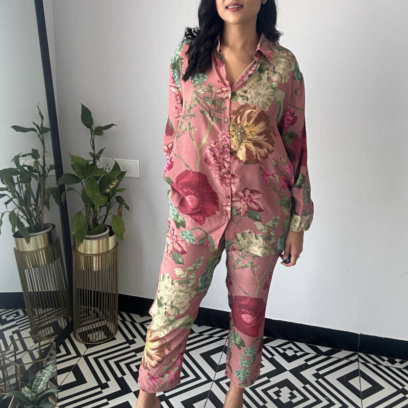 Women's Floral Pajama Set