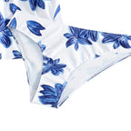 Women's Tankini Set with Floral Design and Adjustable Straps