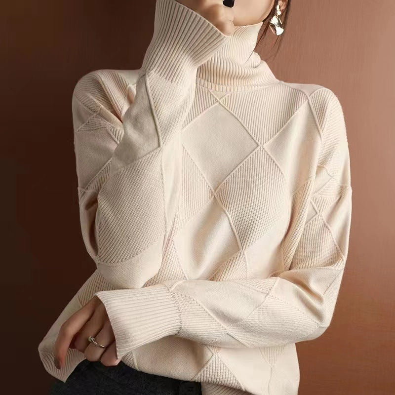 Women's Chunky Knit Turtleneck Sweater