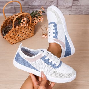 Women's Breathable Sneakers with Elastic Mesh Structure