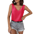 Women's Sleeveless V-Neck Top
