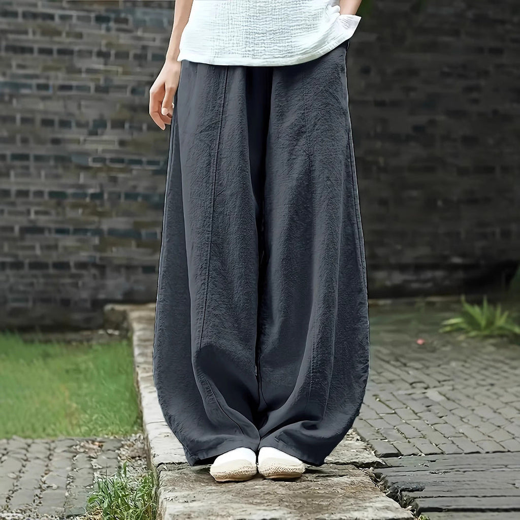 Elegant Palazzo Pants with Comfortable Fit and Loose Cut