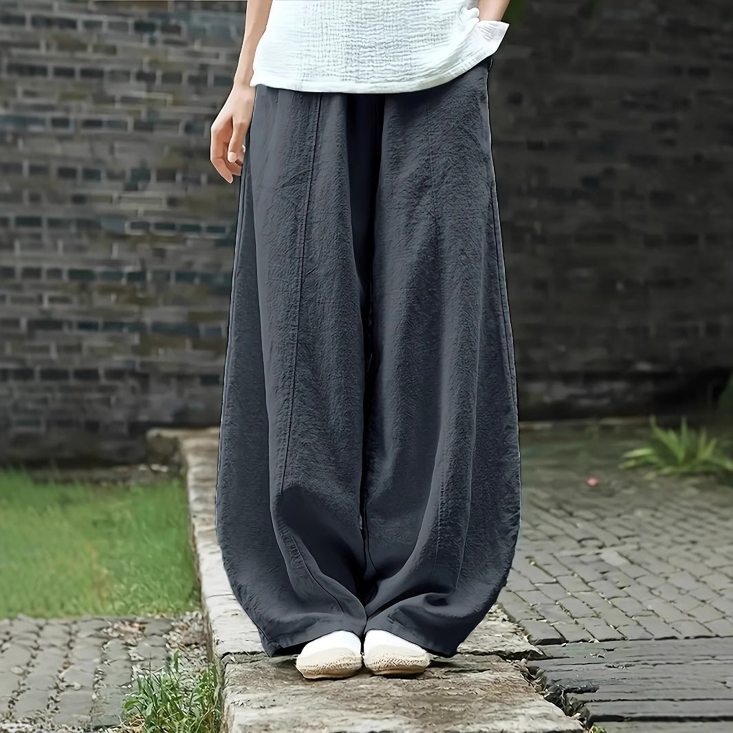 Elegant Palazzo Pants with Comfortable Fit and Loose Cut
