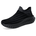 Women's Breathable Slip-On Sneakers with Elastic Shaft and Cushioning Sole