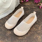 Women's Breathable Ballet Flats with Elastic Mesh Design