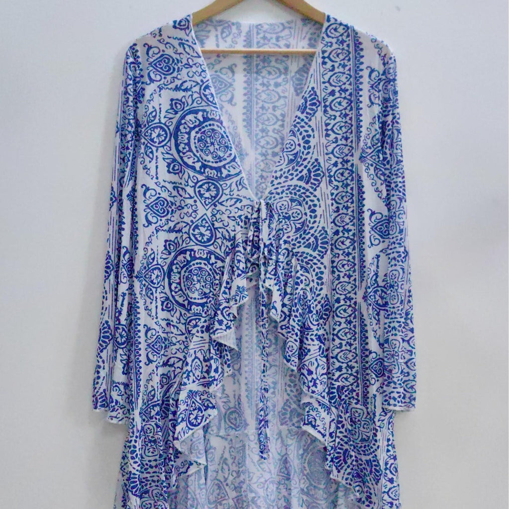 Women's Airy Floral Beach Kimono
