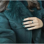 Elegant Wool Jacket with Faux Fur Collar