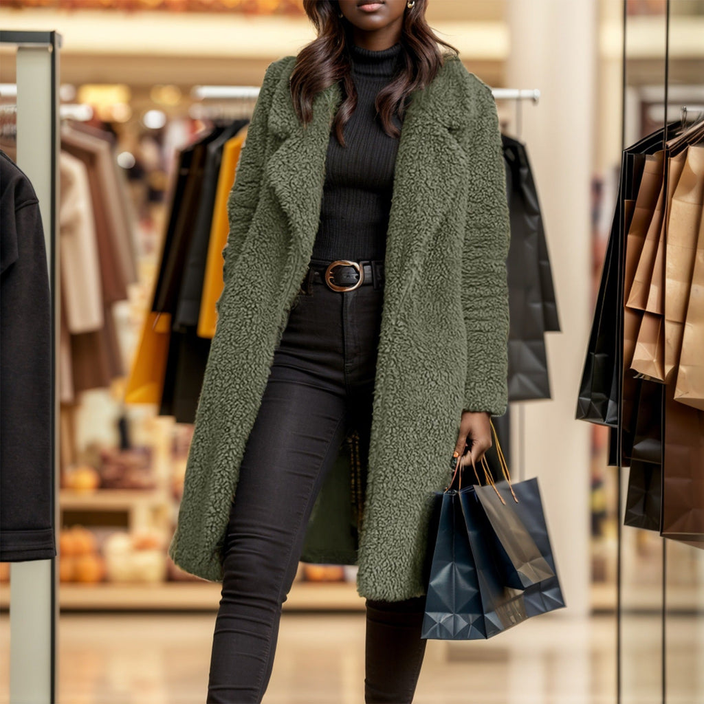 Women's Cozy Oversized Teddy Coat