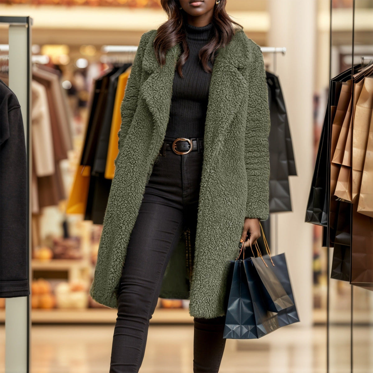 Women's Cozy Oversized Teddy Coat