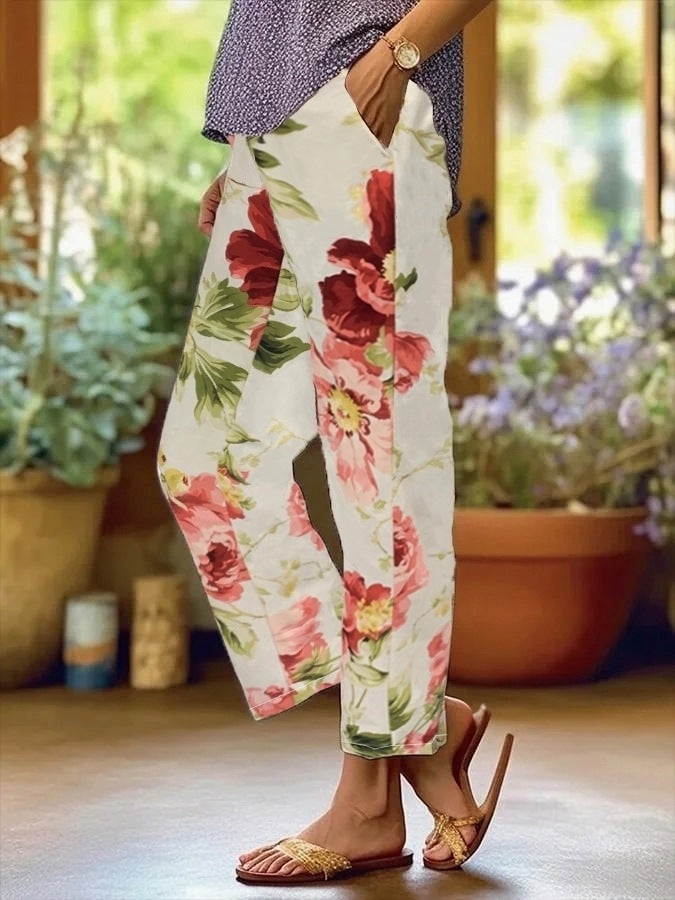 Women's Floral Leisure Pants