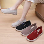 Women's Breathable Casual Slip-On Sneakers with Elastic Upper