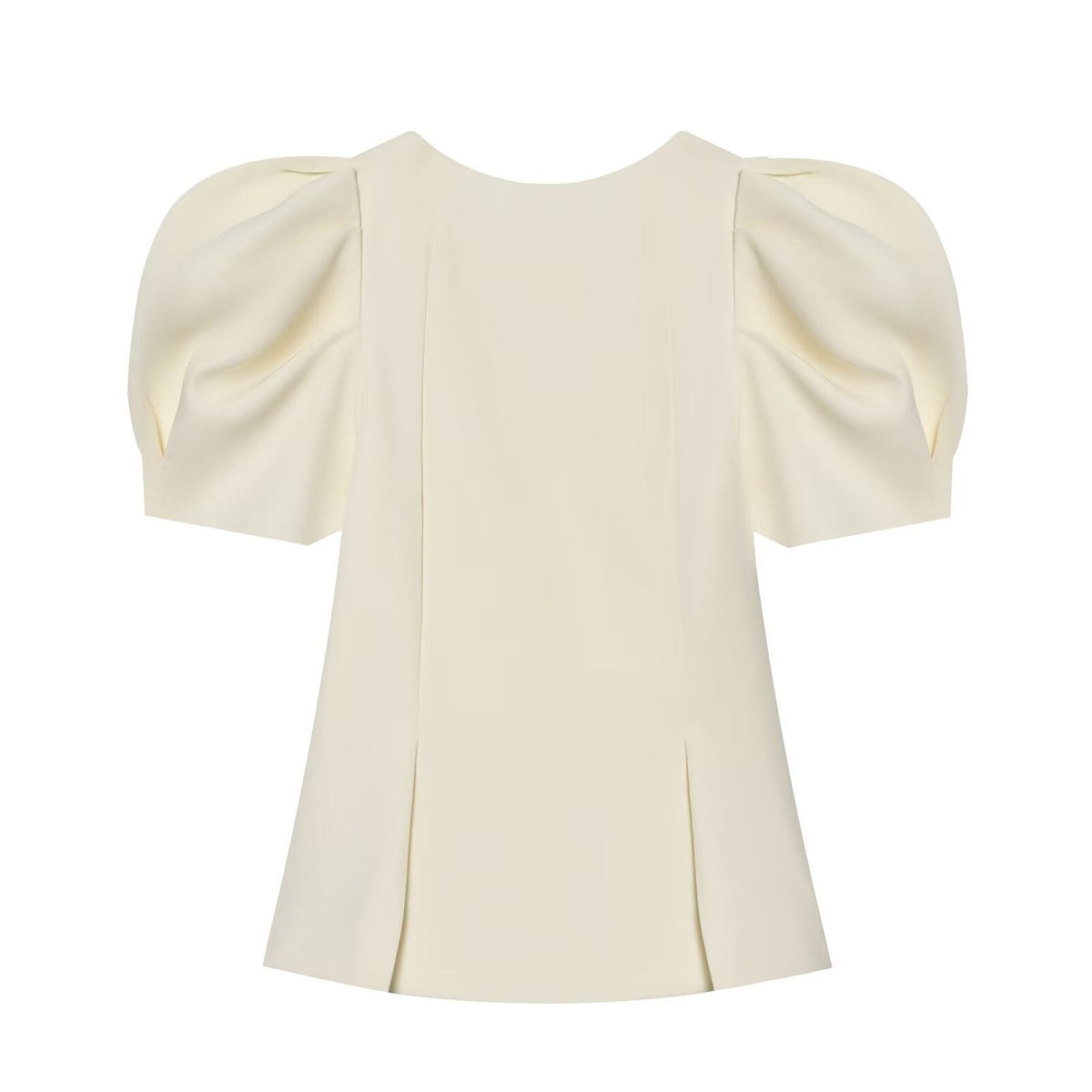 Women's Blouse with Puff Sleeves and Elegant Cut