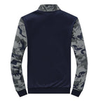 Men's Sportive Tracksuit Set with Camouflage Sleeves