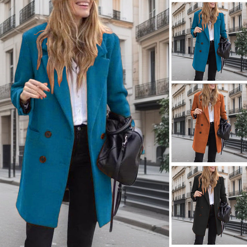 Elegant Boucle Trench Coat