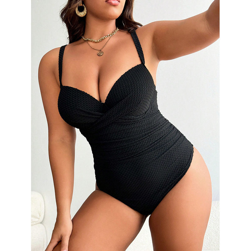 Women's Swimwear with Stylish Wrap Effect