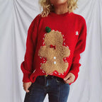 Women's Festive Cookie Print Sweater