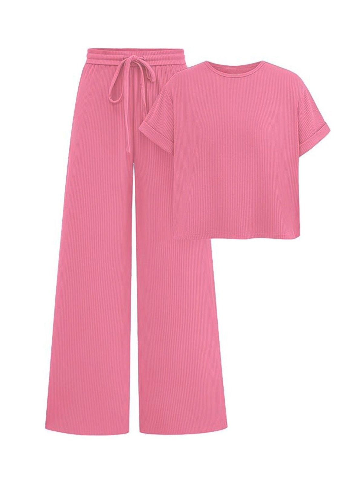 Women's Comfortable Wide-Leg Leisure Set
