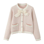 Women's Cardigan with Decorative Details and Shawl Collar