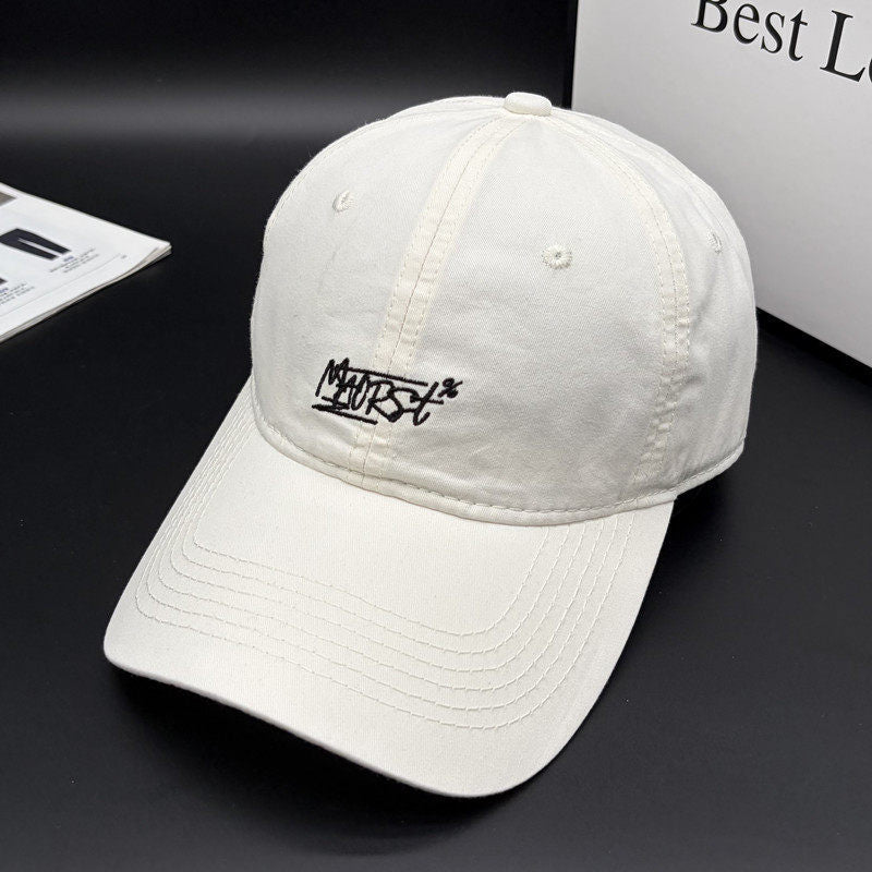 Men's Casual Stitch-Embellished Baseball Cap