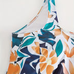 Women's Floral Swimsuit Set with Light Skirt