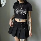 Women's Crop T-Shirt with Fruity Cherry Design and Loose Cut