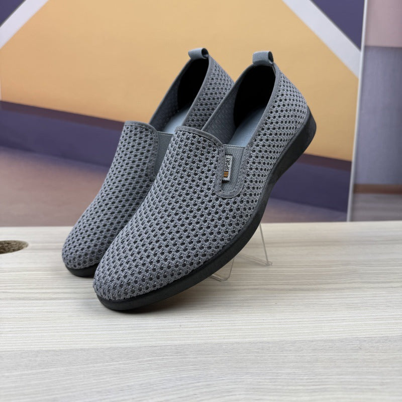 Women's Breathable Slip-On Sneakers with Flexible Mesh Upper