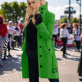 Women's Elegant Trench Coat with High Collar